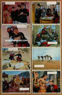 j237 CARRY ON IN THE LEGION 8 English movie lobby cards '67 Phil Silvers