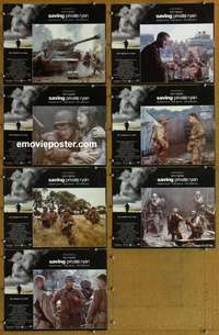 j175 SAVING PRIVATE RYAN 7 English movie lobby cards '98 Tom Hanks