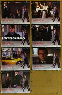 j177 SCENT OF A WOMAN 7 English movie lobby cards '92 Al Pacino