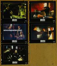 h740 8MM 5 movie lobby cards '99 Nicolas Cage, Phoenix, Schumacher