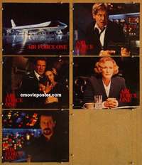 h745 AIR FORCE ONE 5 movie lobby cards '97 Harrison Ford, Oldman