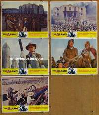 h746 ALAMO 5 movie lobby cards R67 John Wayne, Richard Widmark