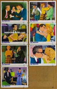 j031 ANY WEDNESDAY 7 movie lobby cards '66 Jane Fonda, Jason Robards