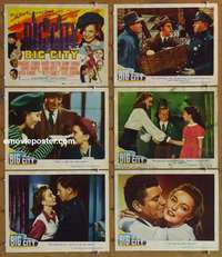 h878 BIG CITY 6 movie lobby cards '48 Margaret O'Brien, Preston