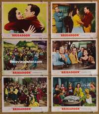 h884 BRIGADOON 6 movie lobby cards '54 Gene Kelly, Cyd Charisse