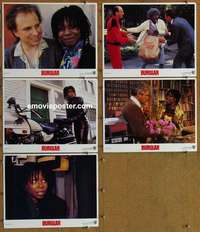 h759 BURGLAR 5 movie lobby cards '87 Whoopi Goldberg, Goldthwait