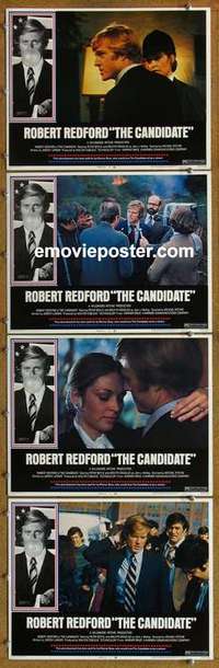 h605 CANDIDATE 4 movie lobby cards '72 Robert Redford, Peter Boyle