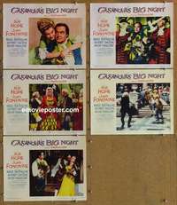 h761 CASANOVA'S BIG NIGHT 5 movie lobby cards '54 Bob Hope, Fontaine