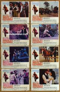 j241 CHARRO 8 movie lobby cards '69 Elvis Presley, Ina Balin, western!