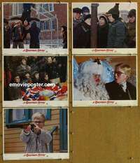 h763 CHRISTMAS STORY 5 movie lobby cards '83 best classic Xmas movie!