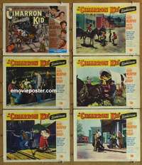 h891 CIMARRON KID 6 movie lobby cards '52 Audie Murphy, Yvette Dugay