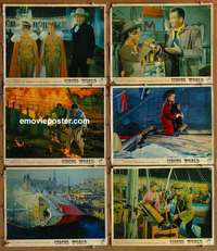 h894 CIRCUS WORLD 6 English movie lobby cards '65 John Wayne, Cardinale