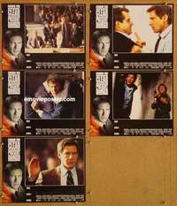 h764 CLEAR & PRESENT DANGER 5 English movie lobby cards '94 Ford