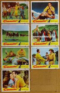 j059 COMANCHE 7 movie lobby cards '56 Dana Andrews, Linda Cristal