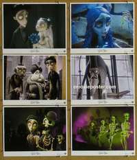 h896 CORPSE BRIDE 6 Spanish/US movie lobby cards '05 Tim Burton