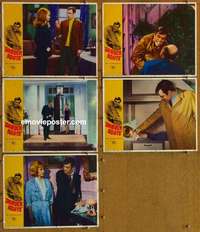 h768 DANGER ROUTE 5 movie lobby cards '68 Carol Lynley, Bouchet