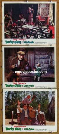 h422 DARBY O'GILL & THE LITTLE PEOPLE 3 movie lobby cards '59 Connery