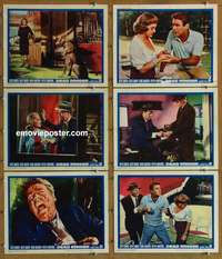 h898 DEAD RINGER 6 movie lobby cards '64 Bette Davis, Karl Malden