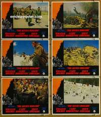 h900 DEVIL'S BRIGADE 6 movie lobby cards '68 William Holden, Rennie