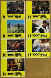 j066 DOC 7 movie lobby cards '71 Stacy Keach, Faye Dunaway, Yulin