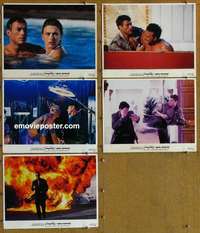 h775 DOUBLE TEAM 5 movie lobby cards '97 Van Damme, Dennis Rodman