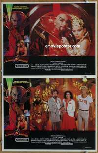 h106 FLASH GORDON 2 movie lobby cards '80 Max Von Sydow, Amsel art!