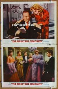 h275 RELUCTANT DEBUTANTE 2 movie lobby cards '58 Rex Harrison, Kay Kendall