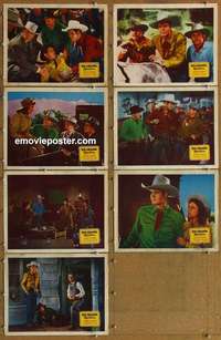 j172 RIO GRANDE RAIDERS 7 movie lobby cards '46 Sunset Carson