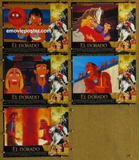 h835 ROAD TO EL DORADO 5 movie lobby cards '00 Dreamworks cartoon!