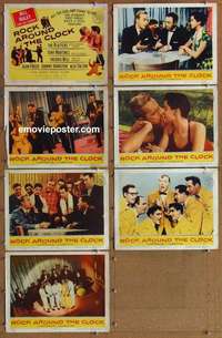 j173 ROCK AROUND THE CLOCK 7 movie lobby cards '56 Bill Haley & Comets!