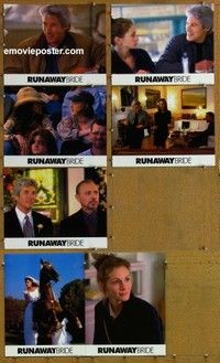 j174 RUNAWAY BRIDE 7 movie lobby cards '99 Julia Roberts, Gere