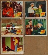 h836 SAN ANTONE AMBUSH 5 movie lobby cards '49 Monte Hale, Texas!