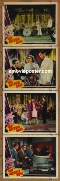 h687 SAN ANTONIO ROSE 4 movie lobby cards '41 Con Conway's Texans!