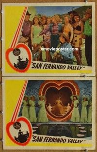 h300 SAN FERNANDO VALLEY 2 movie lobby cards '44 Dale Evans