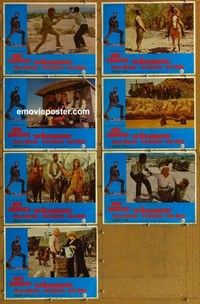 j176 SCALPHUNTERS 7 movie lobby cards '68 Burt Lancaster, Pollack