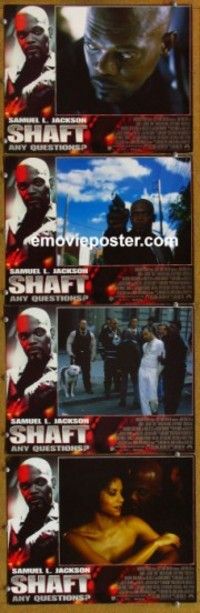 h691 SHAFT 4 movie lobby cards '00 Samuel L. Jackson, Vanessa Williams