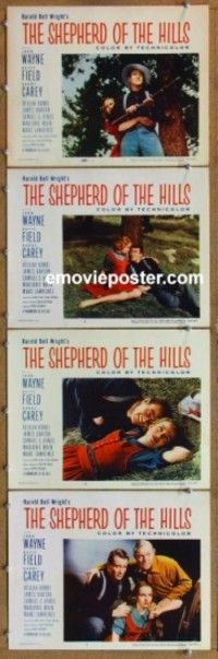 h695 SHEPHERD OF THE HILLS 4 movie lobby cards R55 John Wayne