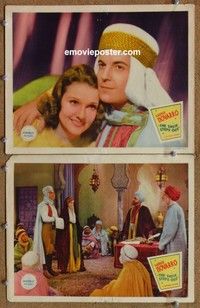 h308 SHEIK STEPS OUT 2 movie lobby cards '37 Ramon Novarro, Lola Lane