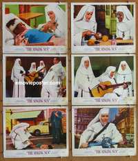 h990 SINGING NUN 6 movie lobby cards '66 Debbie Reynolds, Montalban