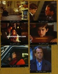 h991 SIXTH SENSE 6 movie lobby cards '99 M. Night Shyamalan, Willis