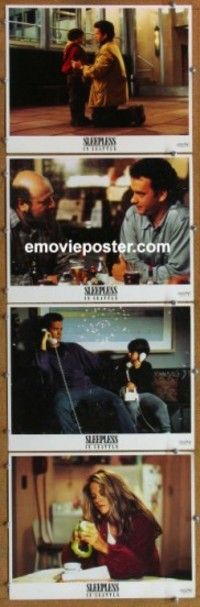 h703 SLEEPLESS IN SEATTLE 4 movie lobby cards '93 Tom Hanks, Meg Ryan