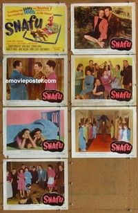 j185 SNAFU 7 movie lobby cards '45 Robert Benchley, Vera Vague