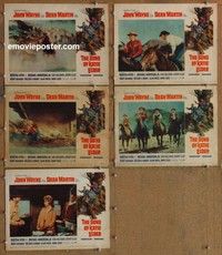 h840 SONS OF KATIE ELDER 5 movie lobby cards '65 John Wayne, Martin