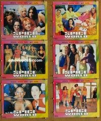 h996 SPICE WORLD 6 Spanish/US movie lobby cards '97 Spice Girls!