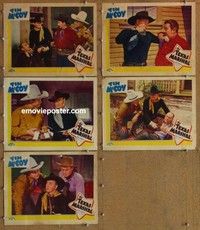 h847 TEXAS MARSHAL 5 movie lobby cards '41 Tim McCoy, Art Davis