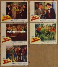 h848 TEXAS MASQUERADE 5 movie lobby cards '44 Boyd as Hopalong Cassidy