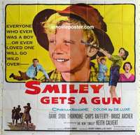 k452 SMILEY GETS A GUN six-sheet movie poster '59 Aussie Chips Rafferty!