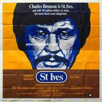 k456 ST IVES int'l six-sheet movie poster '76 Charles Bronson, Houseman