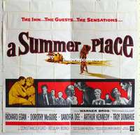 k458 SUMMER PLACE six-sheet movie poster '59 Sandra Dee, Troy Donahue