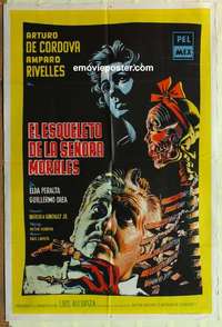 k707 SKELETON OF MRS MORALES Argentinean movie poster '60